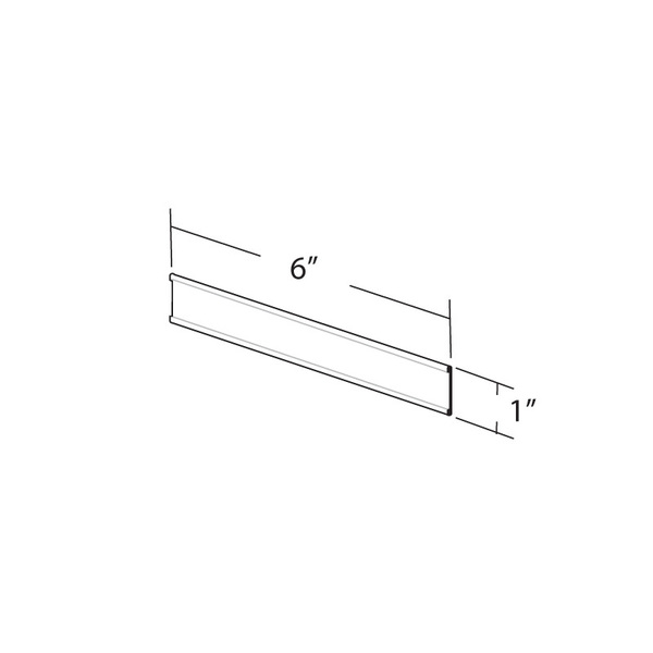 Azar Displays 6"W x 1"H Adhesive-Back Nameplate, PK10 199601